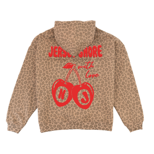 Jersey Shore Cherry Cheetah Hooodie