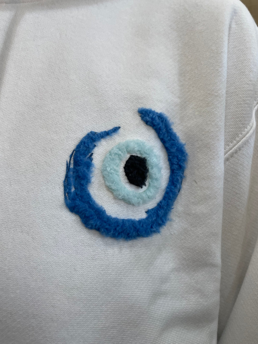 Fuzzy Eye Hoodie