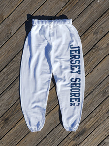 Jersey Shore Baggy Sweats White