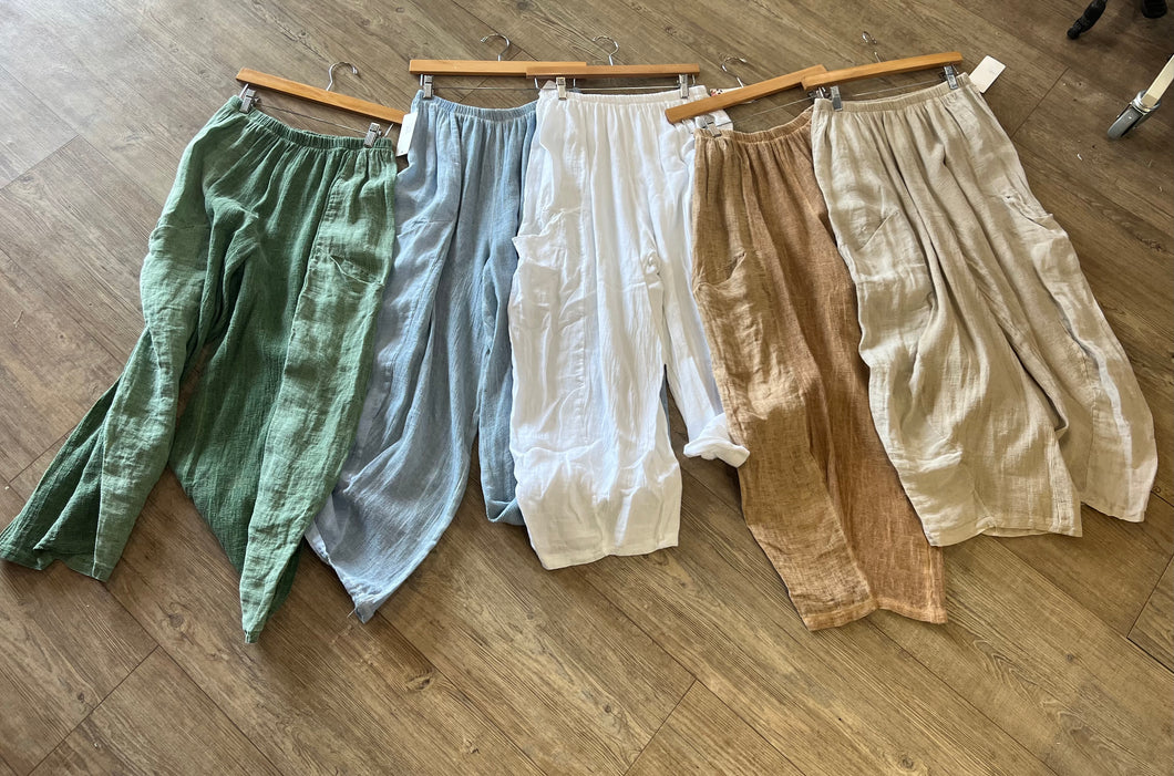 Linen Boho Pants