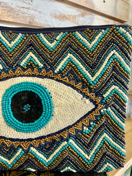 Beaded Eye Crossbody