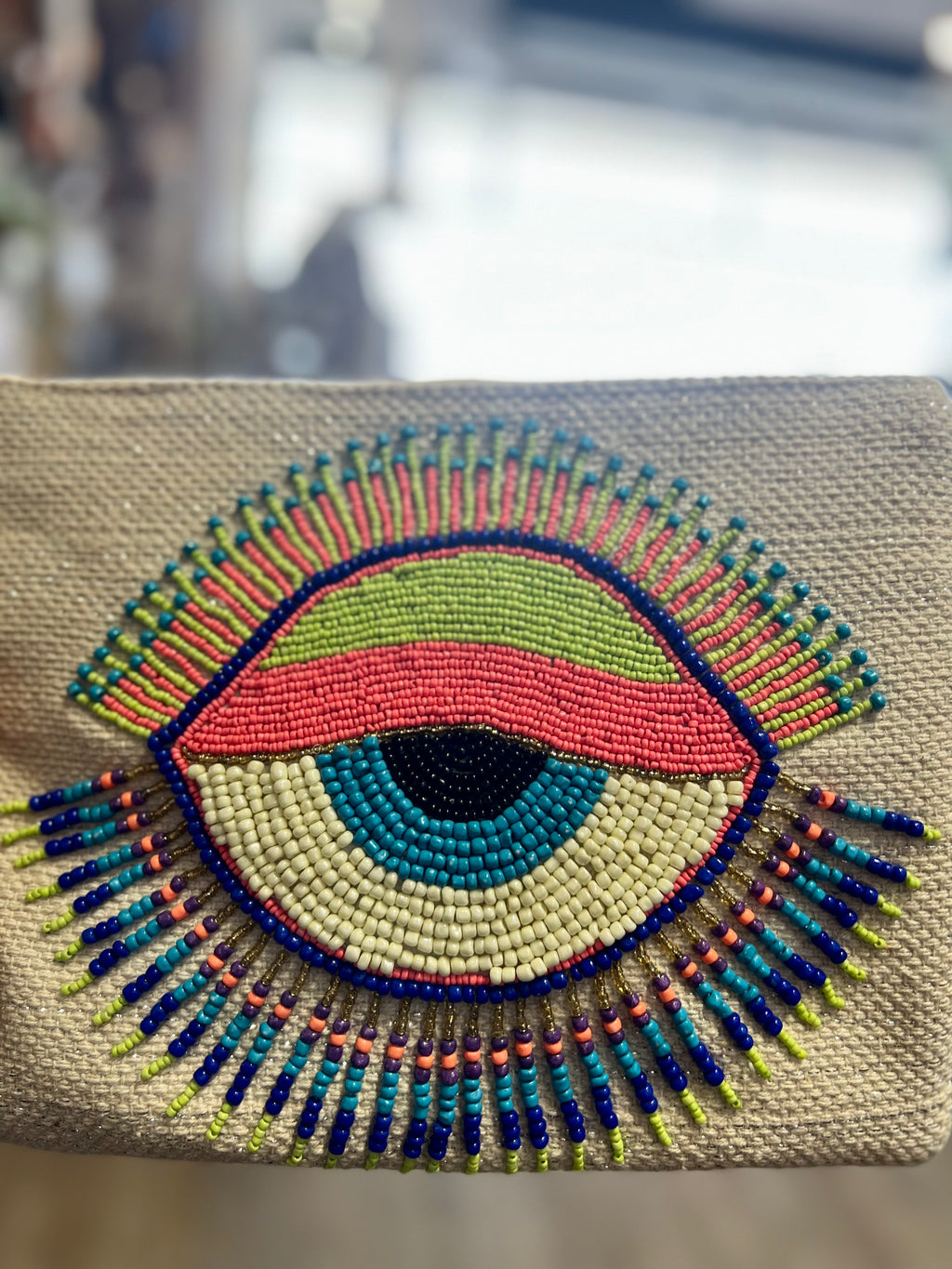 Beaded Eye Crossbody